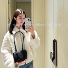 26P新款 jennie同款长柄 preppy coco 单肩斜挎包