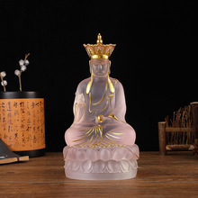 【新品】水琉璃地藏王菩萨佛像摆件树脂金箔工艺工厂批发量大从优