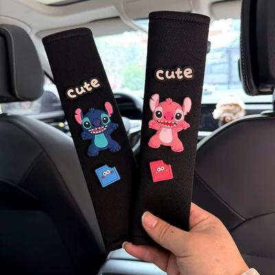 Protective Cover, Cute Stitch | Seat belt shoulder pad