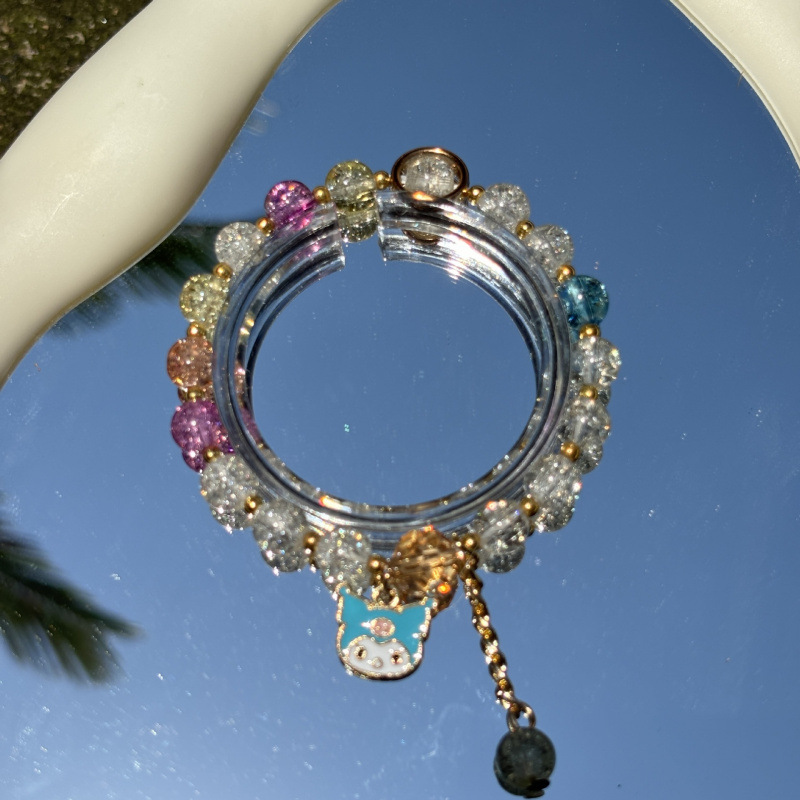 S020 - 블루 쿠로미 믹스 컬러 폭화 팔찌 # SZ428용