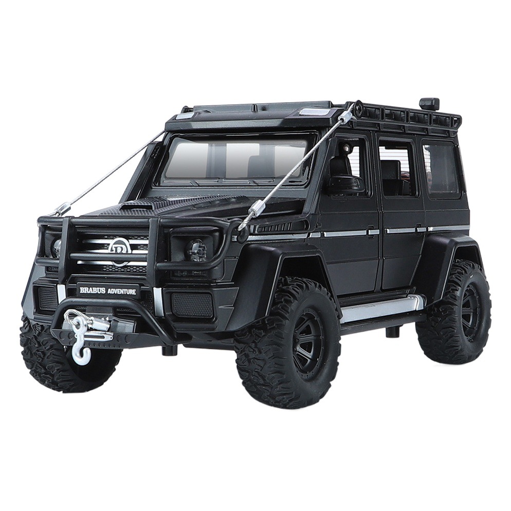 Modelo a escala 1:24 del Mercedes-Benz G550 de aleación, con sonido y luz, accesorios para coches, decoración para tiendas, adorno para el hogar.