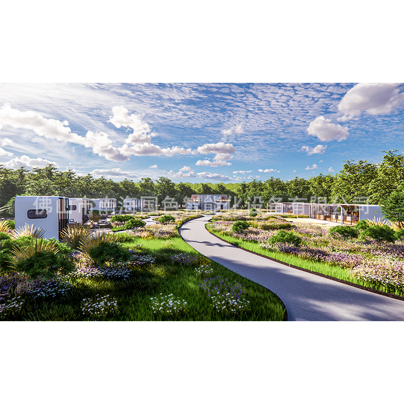 Nueva construcción rural móvil de dos pisos Cápsula de Apple B & B cápsula espacial contenedor de hotel integrado paisaje Casa