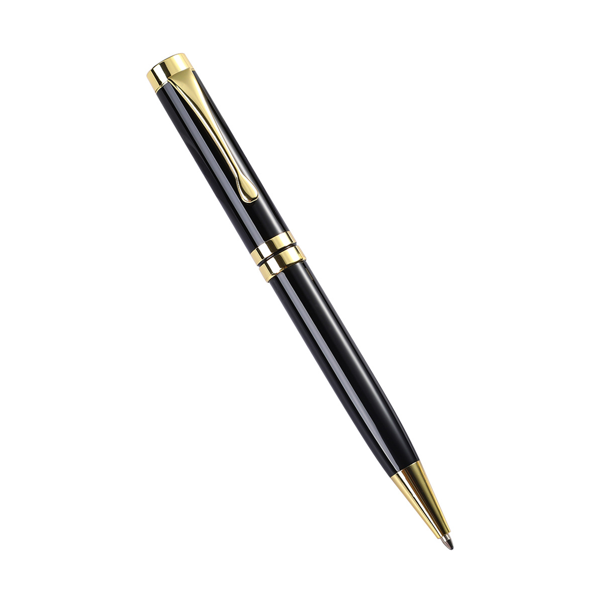 Fábrica al por mayor negro bolígrafo regalo de negocios de alto grado metal bolígrafo publicidad regalo pluma letras