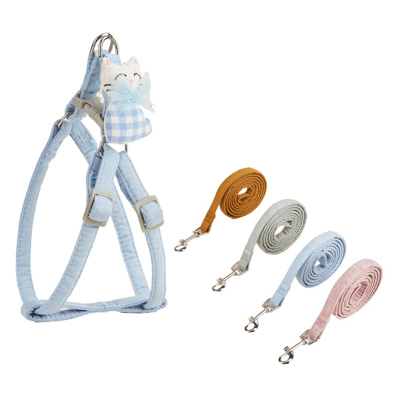 Suministros para mascotas transfronteriza nueva anti-rotura ajustable antideslizante gato cuerda correa de pecho perro cuerda chaleco gato tracción cuerda
