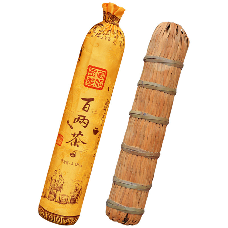湖南安化黑茶百两茶7.2斤小千两茶金花黑茶安华莱黑茶花包邮