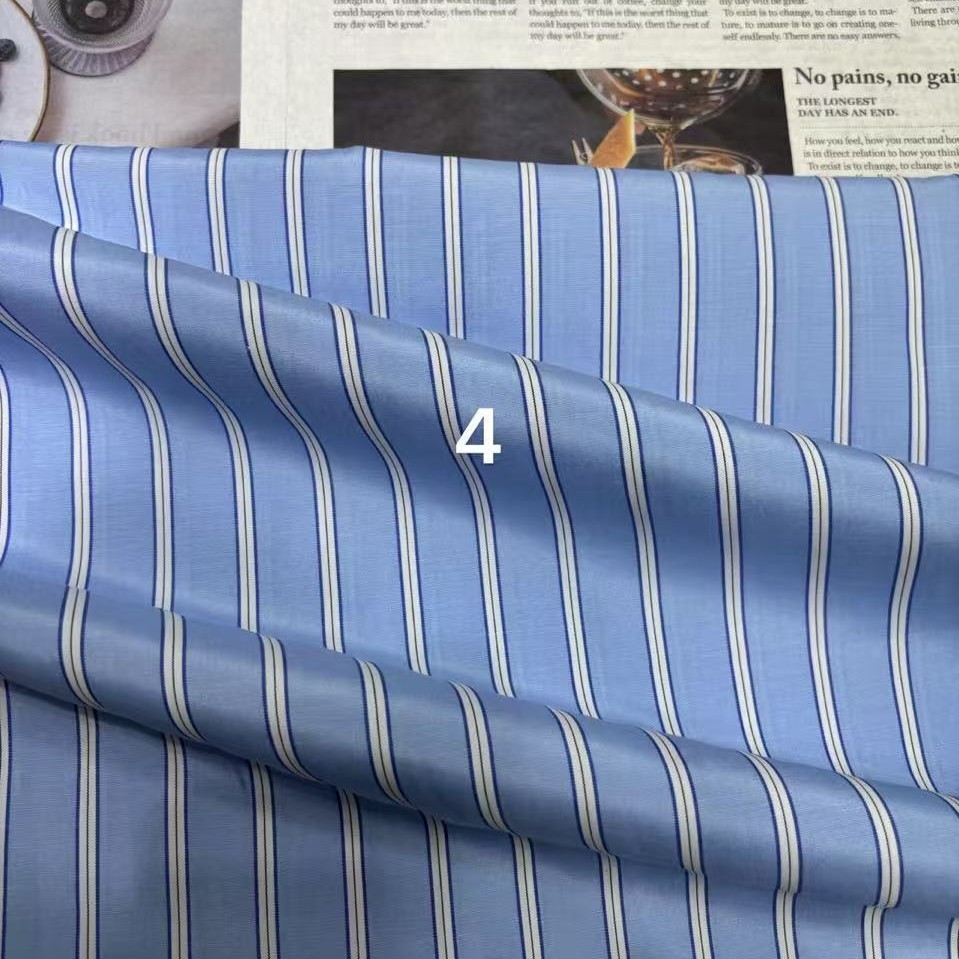 涤棉条子不规则条男装衬衫童装女装连衣裙吊带衫桌布装饰品抱枕料