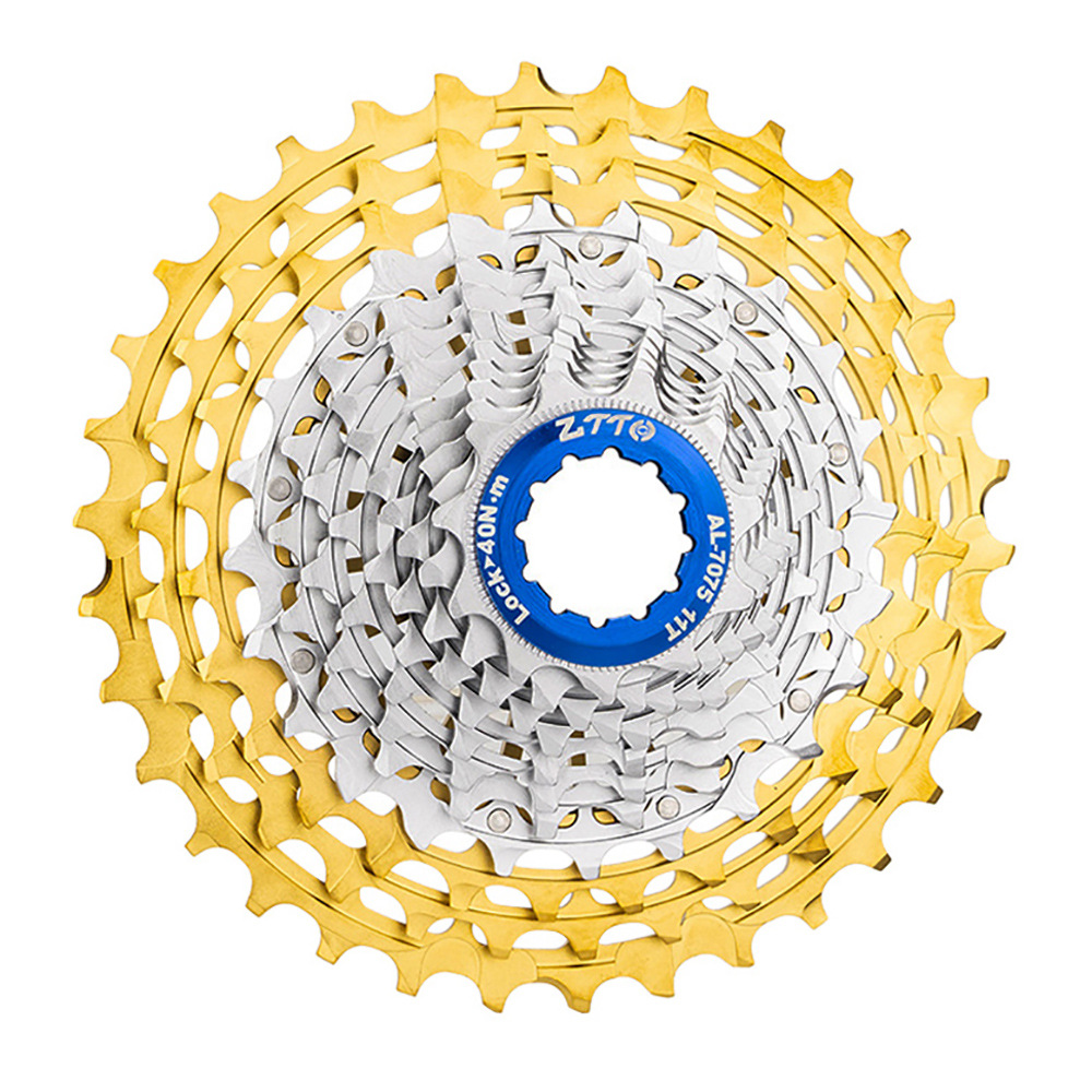 Volante de bicicleta de carretera ZTTO 12 velocidades 28-36 volante de tarjeta hueca de color todo en uno CNC ultraligero