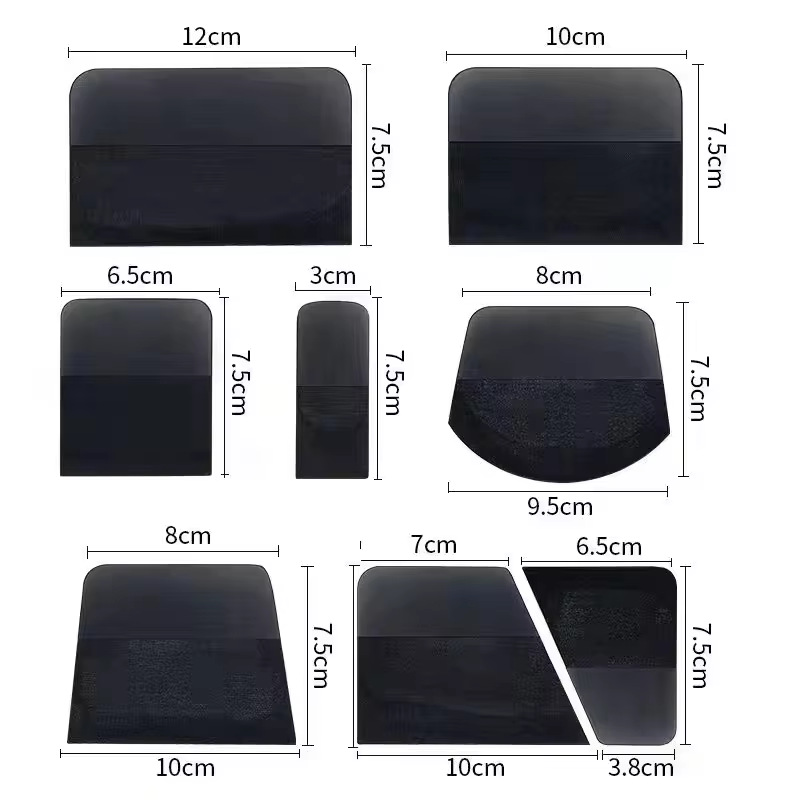 Qìchē – Invisible Car Film Car cleaning tools - cygtz-08-black-eight-piece-set