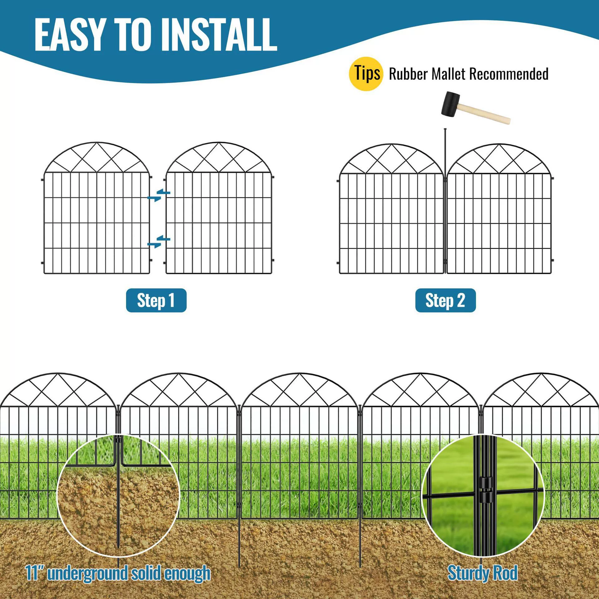 Порошкообразное покрытие металлический сад декоративный портативный пруд забор/забор для животных и выезд щенка