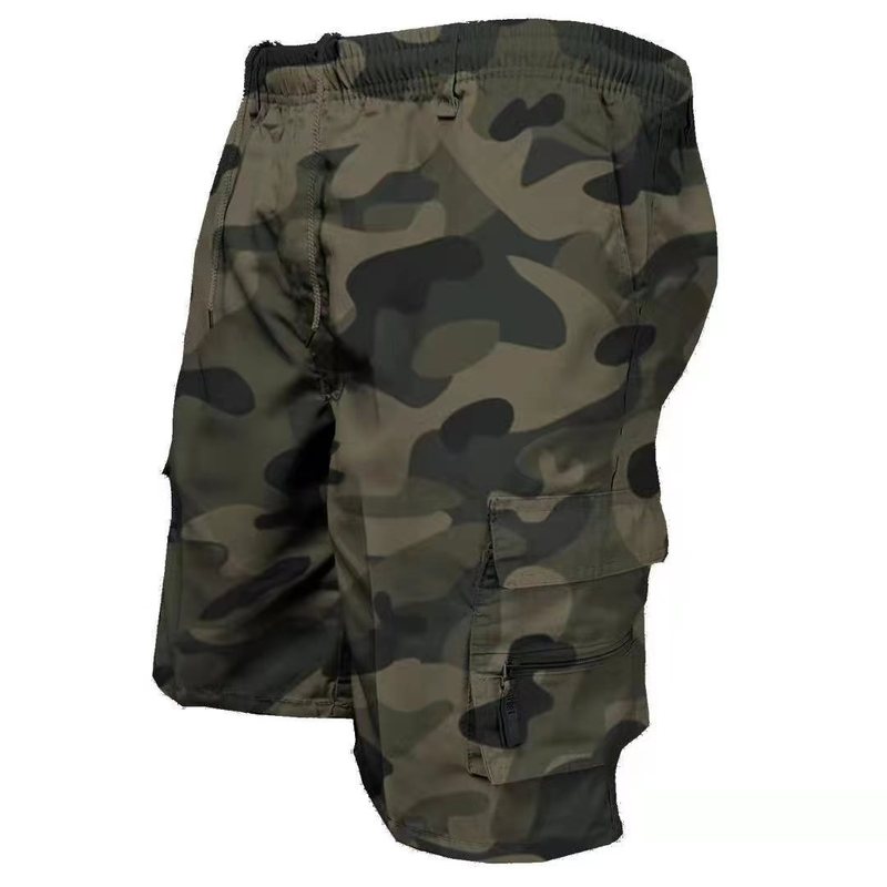 Men's Cargo Shorts for Export, Thin Summer Multi-Pocket Beach Shorts, Outdoor Casual Sports Shorts