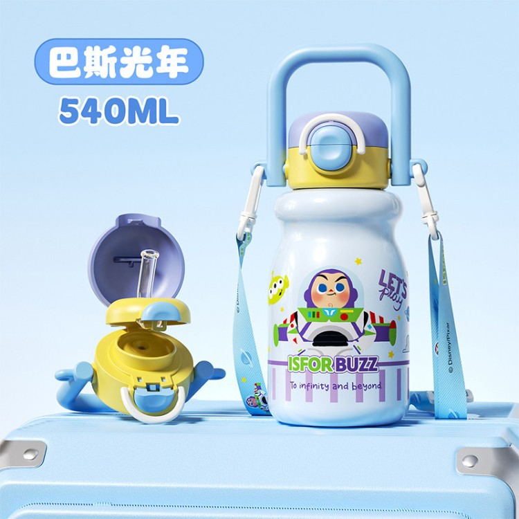 Toy Story Kids Taza de calor especial para estudiantes de niños y niñas para la escuela Taza de agua de alto valor de la cara Baz Lightyear hervidor de agua