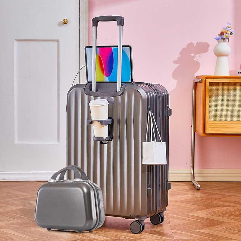 Nueva maleta multifuncional de explosión de fuego con ruedas universales de 20 pulgadas de alto valor de cara, caja de tracción de contraseña de embarque, maleta de cuero