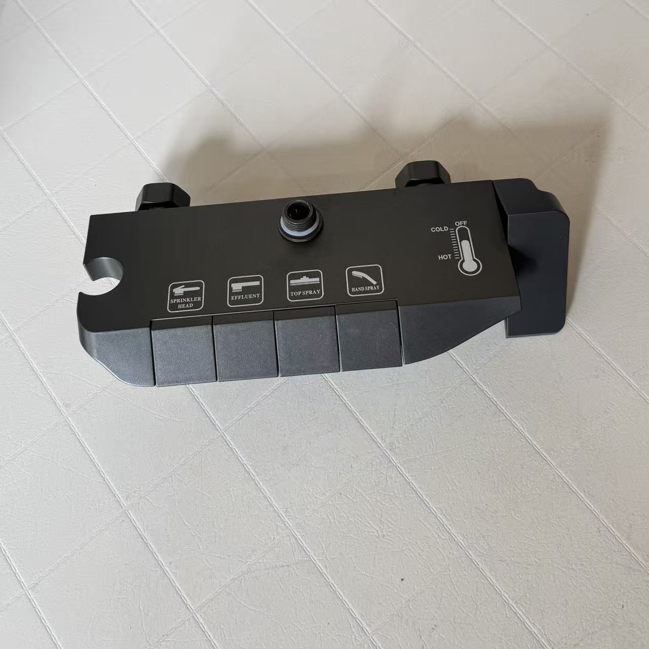 Accesorios de ducha de baño doméstica cuerpo principal pistola de llave gris cuerpo de válvula de pulsador mezclador universal
