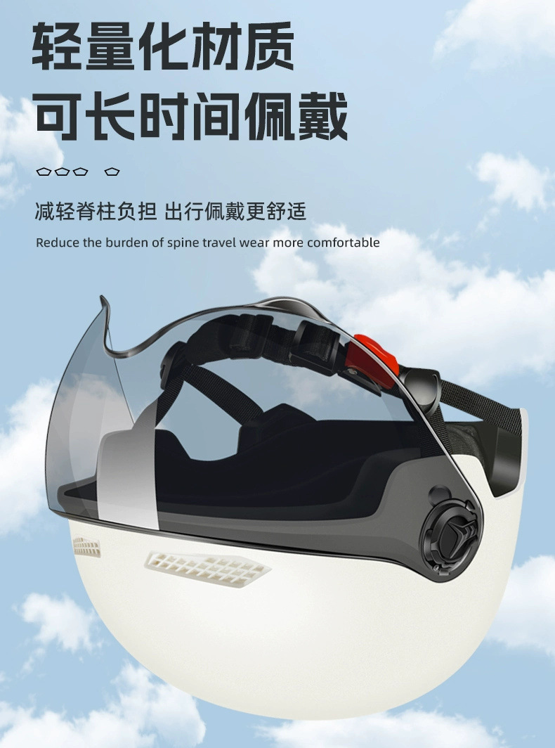 3C Certified Electric Scooter Helmet, Unisex, Free Shipping, Breathable Safety Helmet, Motorcycle Riding Helmet, All-Season Half Helmet
