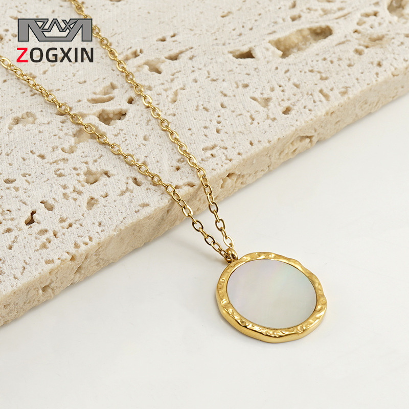 fashionable brand organic necklace stainless steel