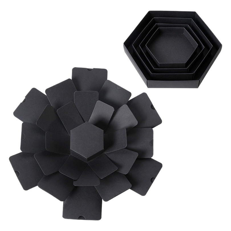 Qixi caja de regalo caja de explosión sorpresa hecha a mano foto creativa álbum de bricolaje Regalo de Cumpleaños de Navidad caja vacía al por mayor