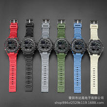 新款男士多功能电子表学生运动时尚夜光大表盘潮流跨境电子表批发