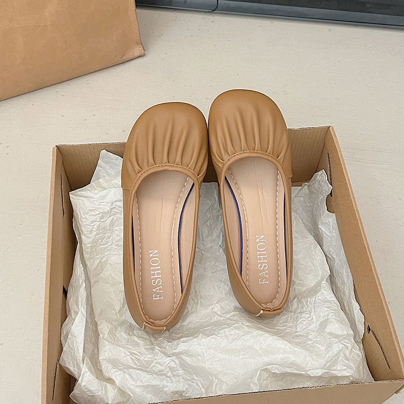 Universal demi-season retro shoes low-cut flat