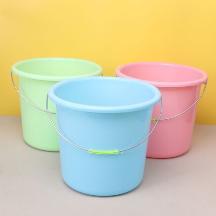 Plastic Bucket Large Household Water Storage Bucket Mop Bucket Dormitory Satchel Laundry Bucket Bath Bucket Printable Advertising Bucket