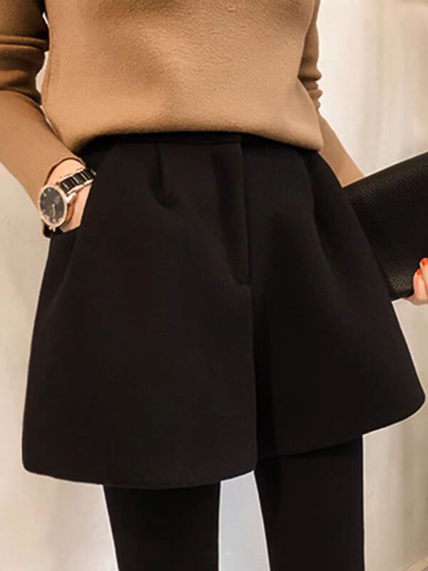 in stock Real Shot 3X Pregnant Women Shorts Autumn and Winter Outer Wear Fashion Wide Leg Large Size Pants Autumn and Winter Thickened Woolen Boots Pants in stock Real Shot 3X Pregnant Women Shorts Autumn and Winter Outer Wear Fashion Wide Leg Large Size Pants Autumn and Winter Thickened Woolen Boots Pants
