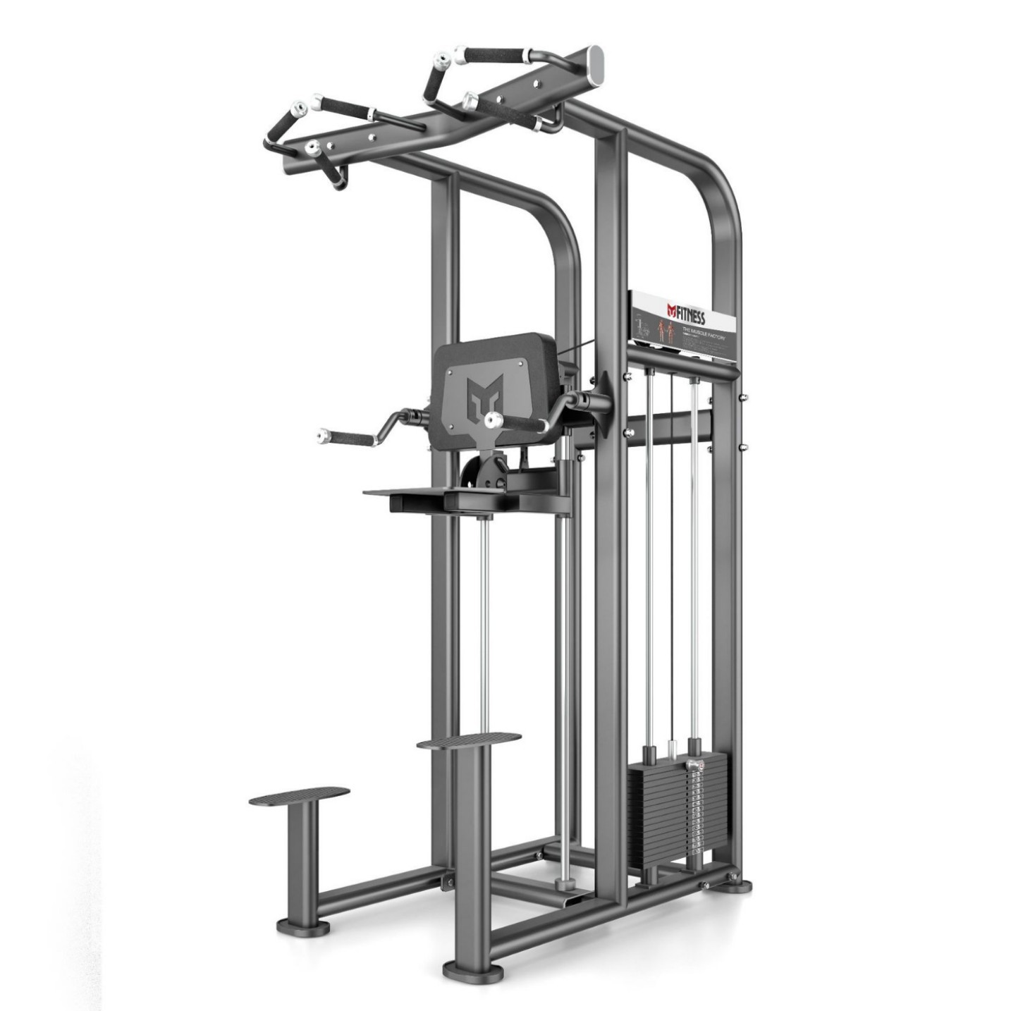 Equipo de gimnasio comercial entrenador de barra paralela simple pull-up auxiliar de elevación interior dispositivo de energía multifunción