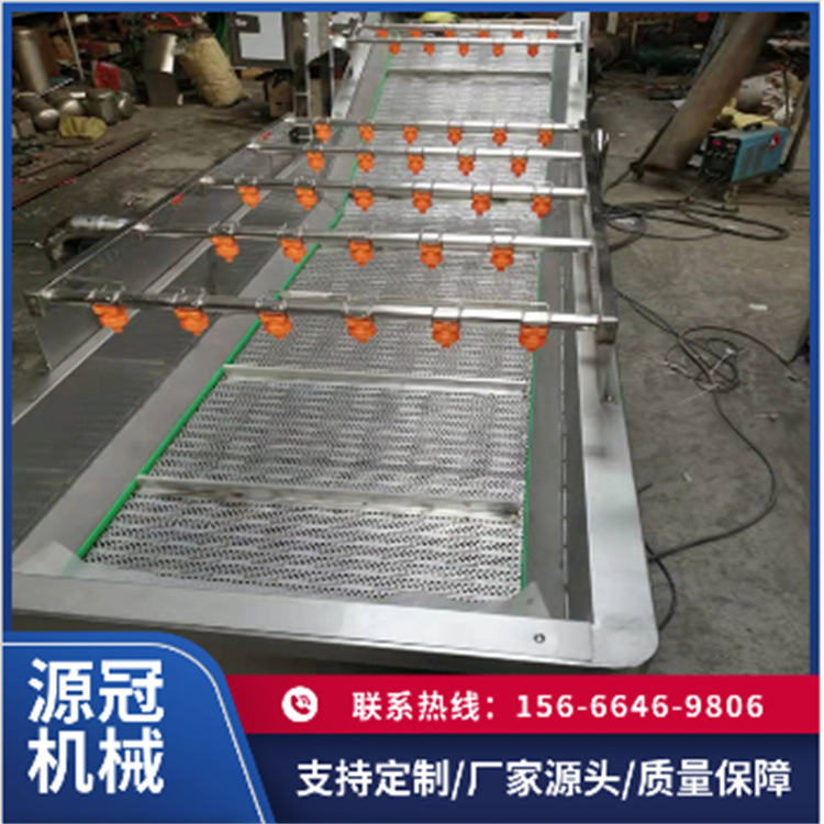 源冠 果蔬气泡清洗机 大枣高压喷淋气泡清洗设备 翻浪式洗果机