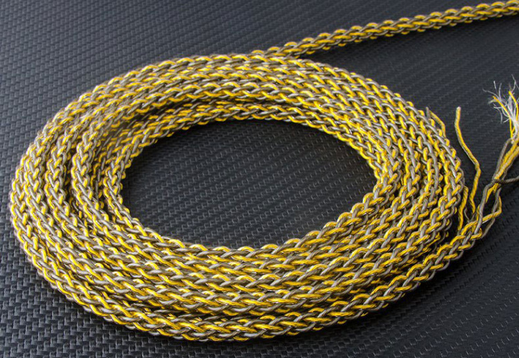 Acrolink/Accor signal line HIFI fever upgrade line earphone DIY loose line 7N54 core gold and silver mixed weaving