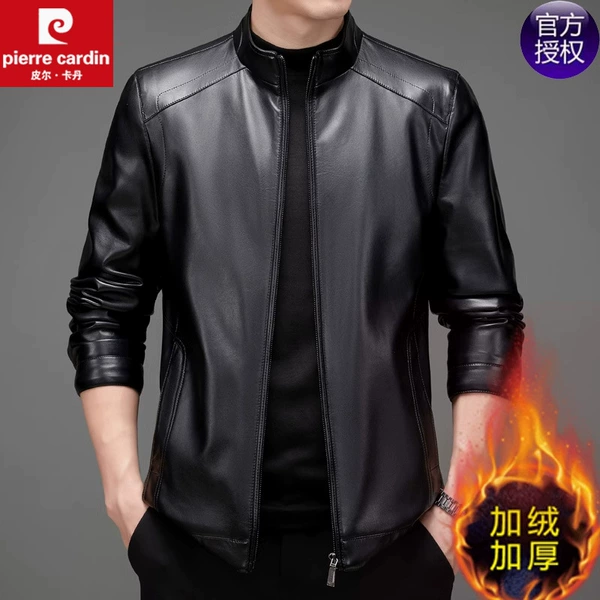 Stand collar black plus velvet