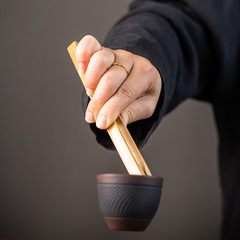 竹製茶夾茶葉夾子功夫茶具配件套裝茶杯夾茶道六君子茶鑷子