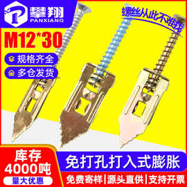 免打孔石膏板专用膨胀螺丝打入式纤维板水泥板铁飞机镀彩锌膨胀钉