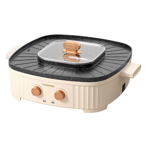 New household multifunctional shabu-shabu all-in-one pot with high appearance and large capacity electric hot pot gift wholesale power generation cooking pot