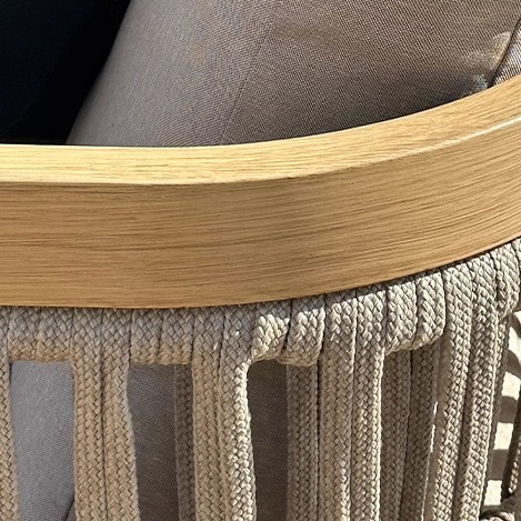 Diseñador de combinación de sofá de caña al aire libre a prueba de agua y protección solar alojamiento residencial patio jardín villa muebles al aire libre de alta calidad
