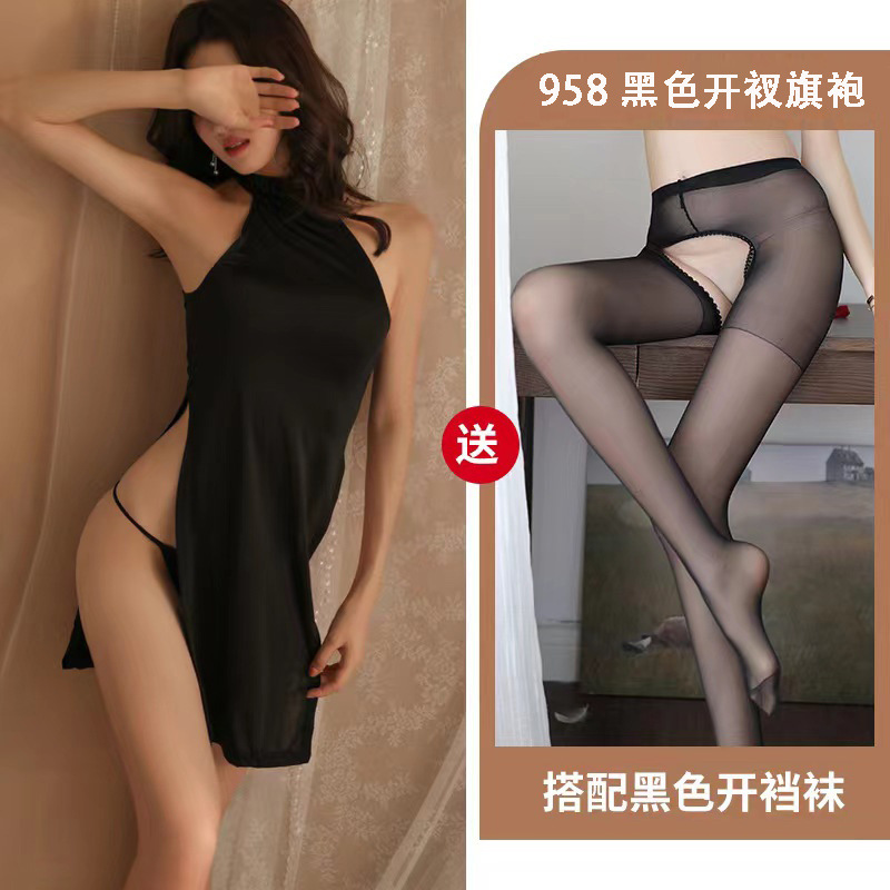 블랙 + 오픈 양말