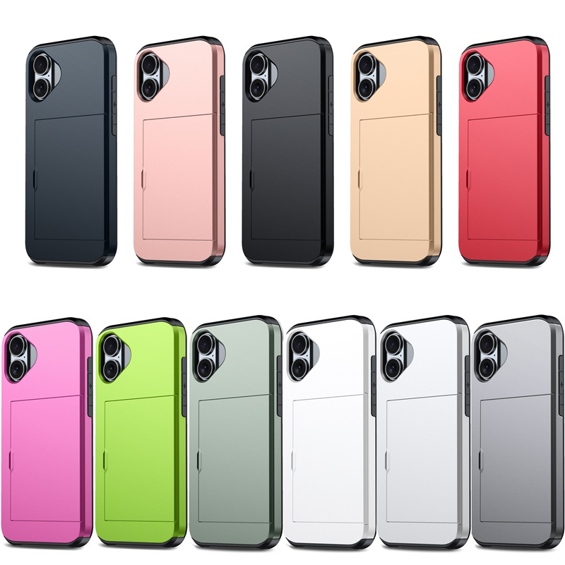 Coque iphone 17 pro avec porte-cartes et cache coulissant protection_voghion.com
