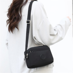 春季新款休閒斜跨包女百搭高級感水洗布大容量跨境外貿女士單肩包