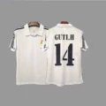 01-02 UCL Champions Real Madrid Home #14 Guti + Patch