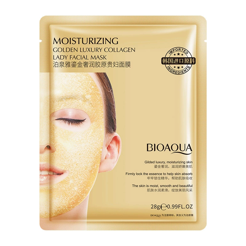 泊泉雅 Collagen, увлажняющая мягкая маска для лица, люксовый уход, сужает поры, контроль жирного блеска