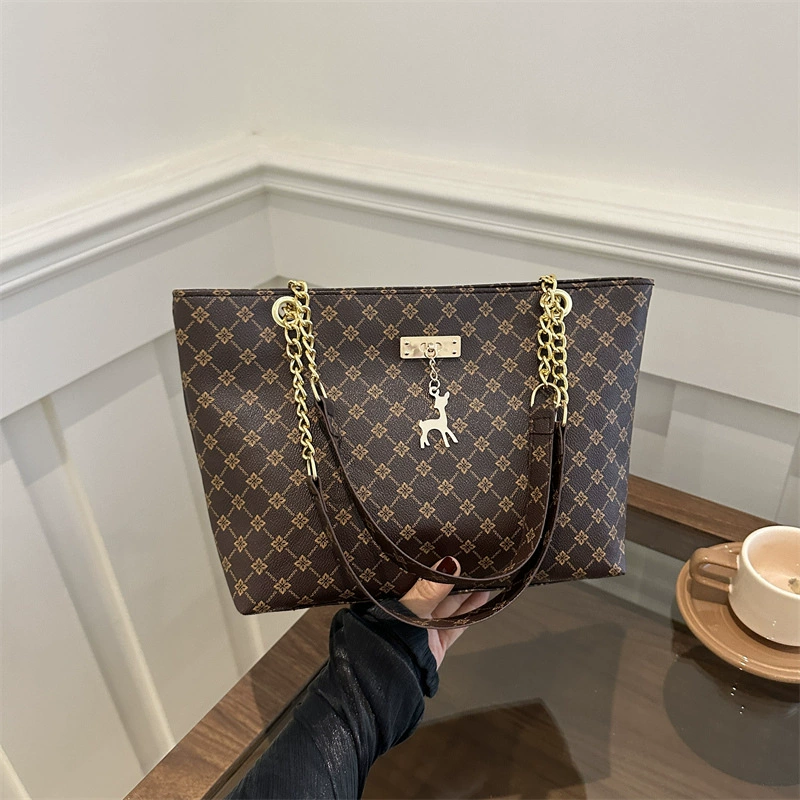 2024 новая женская сумка модная сумка большой емкости сумка ретро цепь портативная сумка на плечо минималистская сумка для женщин