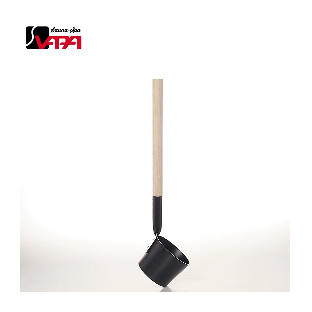 Vipa сауна фабрика прямых продаж сауна опрыскивание алюминиевой ложкой ручка сосны матовая черная сауна