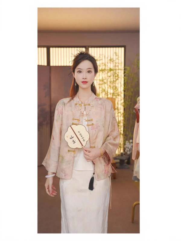 双面双穿新中式国风香云纱老料提花外套2025新款女气质绝美上衣|undefined
