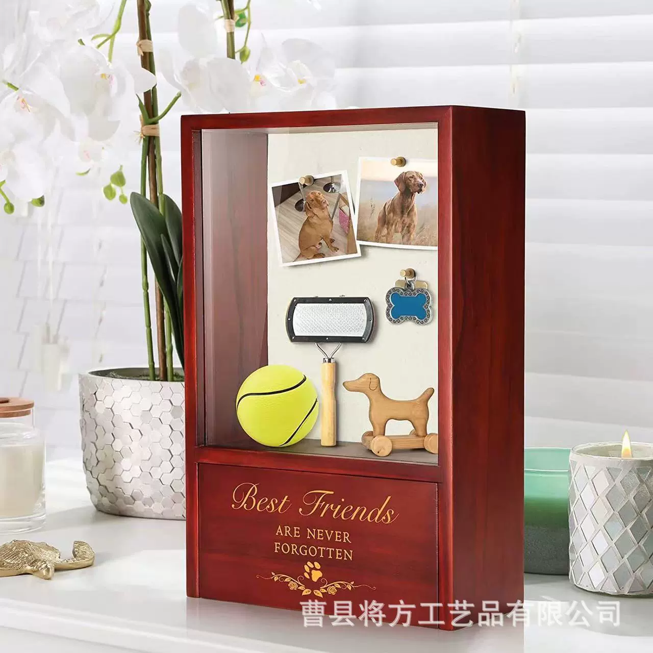 Деревянная памятная деревянная коробка для собак, урна для домашних животных, персонализированная фоторамка, небольшой гробарник, кошка, собака, похорон для домашних животных