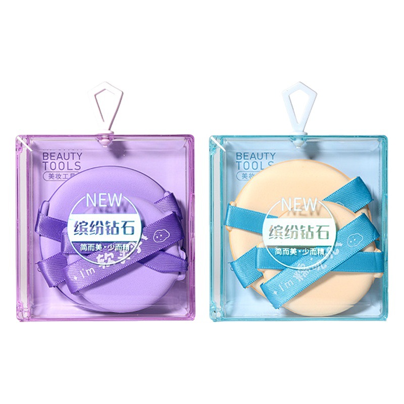 LMLTOP doble cinta cojín de aire puff de polvo de doble cara disponible de gran tamaño pequeño Fundación maquillaje líquido soplo de polvo SY231