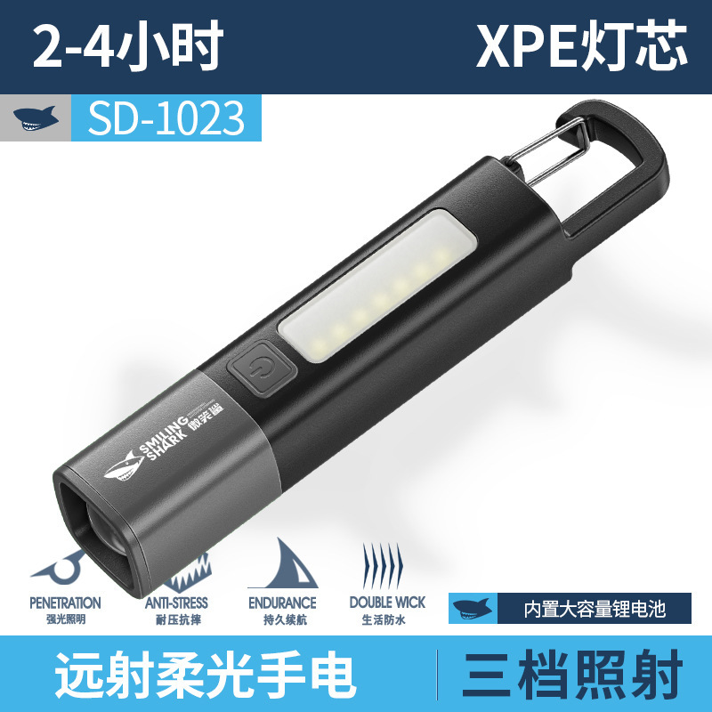 迷你户外充电强光变焦跨境手电筒手电筒露营灯跨境强光充电迷你跨|undefined