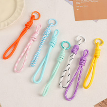 小红书挂绳可爱多巴胺短款手机挂绳多巴胺彩色绳子钥匙扣挂绳挂件