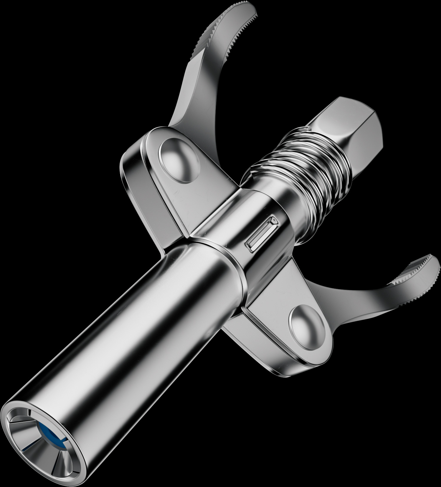 Sharp gato mantequilla cabeza de pistola de mantequilla boca de pistola de bloqueo tipo pinzas boca de mantequilla de alta presión cabeza plana piezas de pistola de mantequilla neumática
