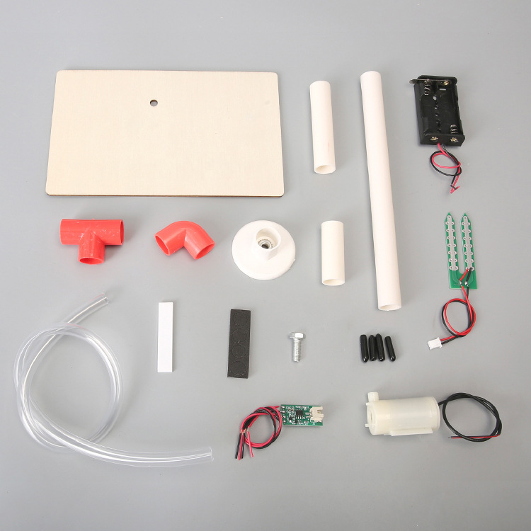 diy湿度感应自动浇花系统模型科技小制作 科学实验儿童玩具材料包|undefined