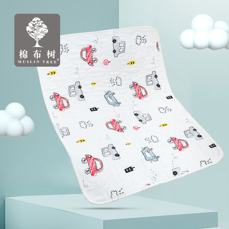 厂家直供儿童隔尿垫纯棉婴儿尿布垫防水床单可洗宝宝纱布透气尿垫