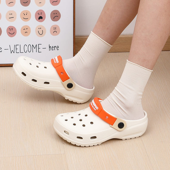 Women's Shoes Cave Shoes Women's Summer Outer Wear Large Children's Students Non-slip Soft Bottom Garden Beach Baotou Shoe Sandals