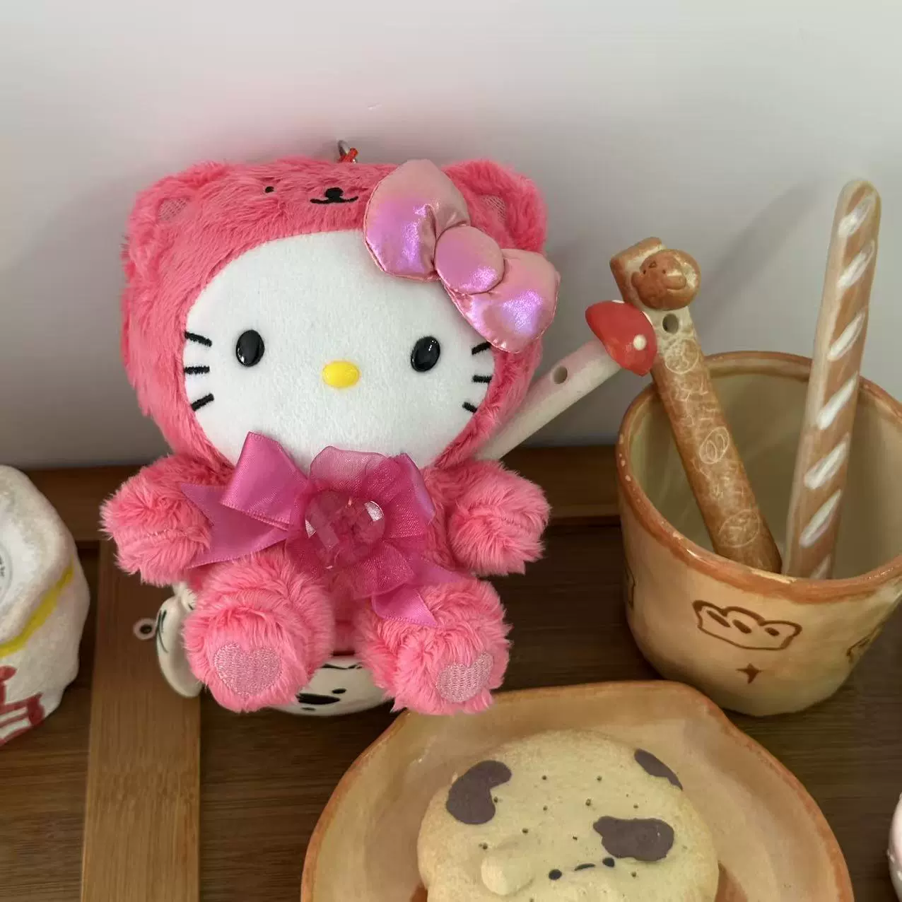 Плюшевая подвеска-брелок для ключей (Hello Kitty) симпатичная кукла, мягкая мини-плюша 10+ вариантов дизайна, подарок 0.038 кг