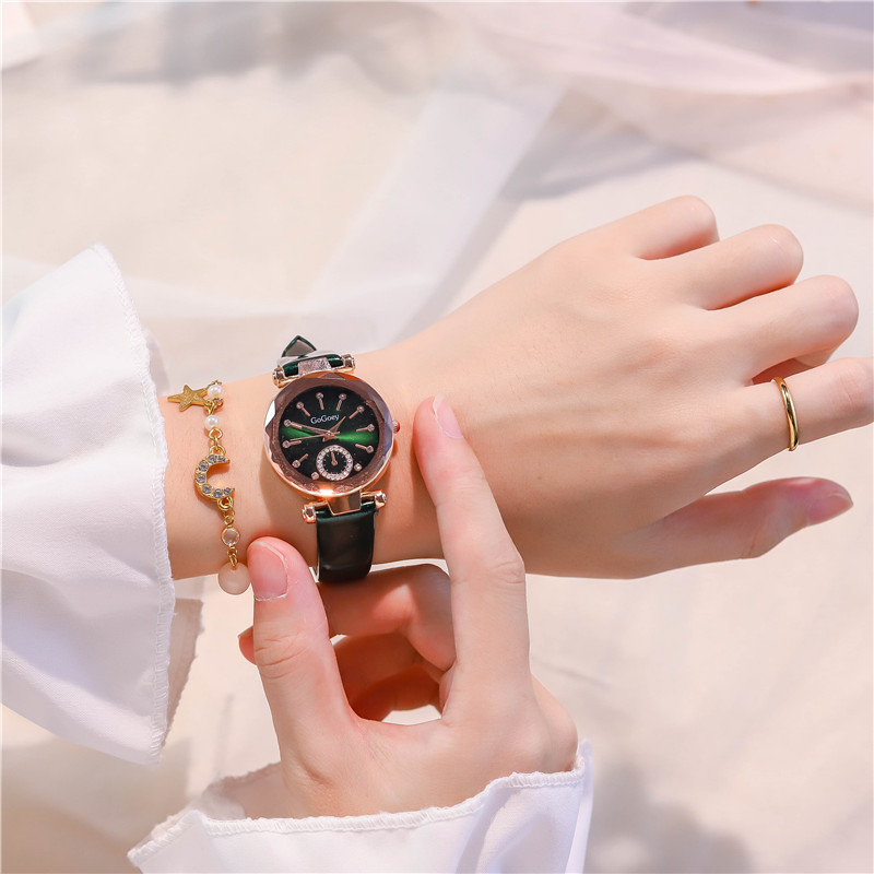 Moda red Hong Kong calidad de estilo reloj de esfera pequeña mujer jin alto valor de la cara estudiantes estilo universitario simple retro impermeable